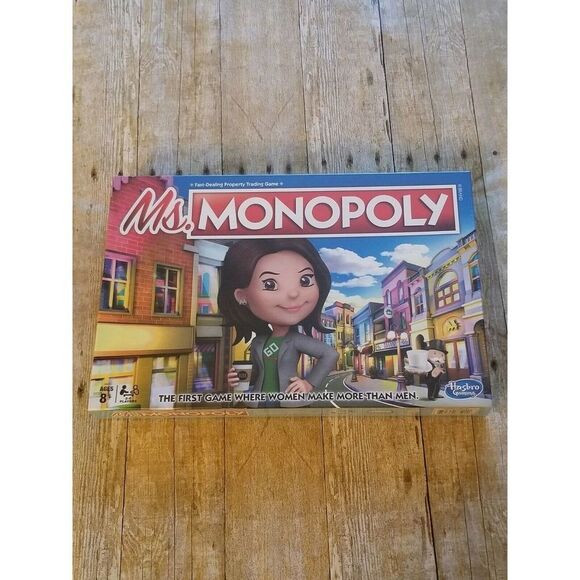 HASBRO MS MONOPOLY BOARD GAME/TOYS. WHERE WOMAN MAKE MORE THAN MEN - Picture 7 of 7